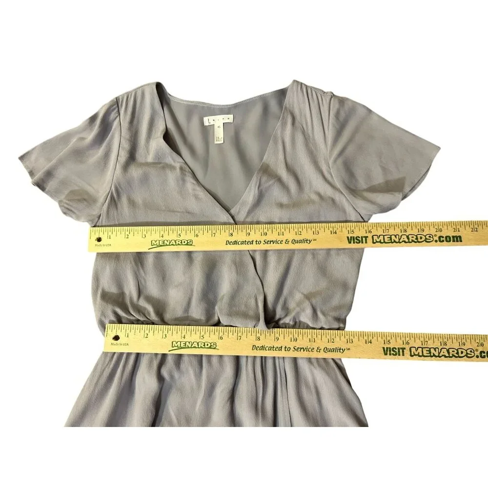 Leith Dress Womens XS Light Purple Hi Low Surplice Lined Used No Belt - Picture 7 of 10